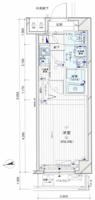 メインステージ府中中河原駅前間取り