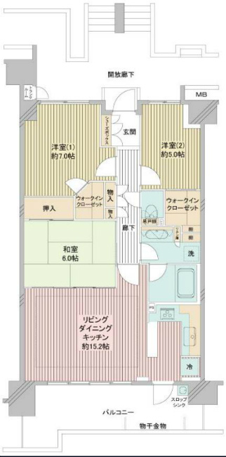 ラヴィラ府中多摩川間取り