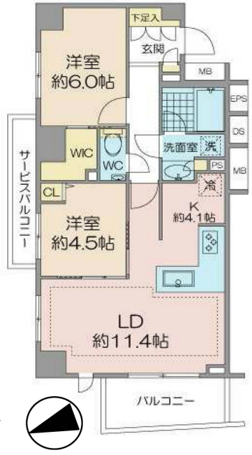 プレディア府中西府間取り