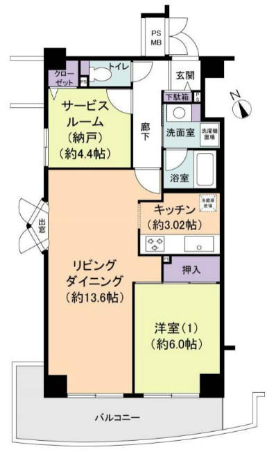 朝日パリオ国分寺間取り