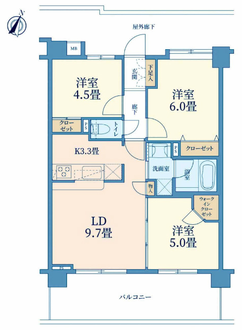 ネクステージ飛田給間取り