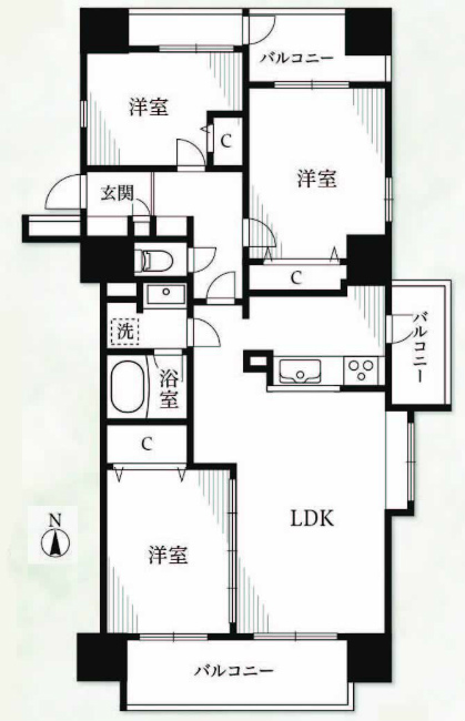 シーアイマンション府中間取り