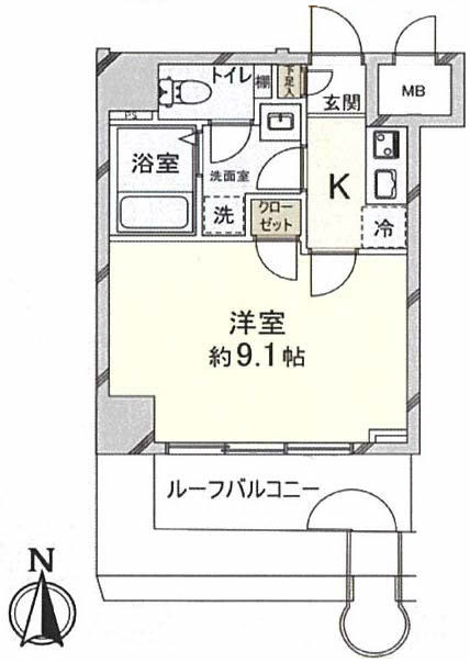 菱和パレス府中駅前間取り