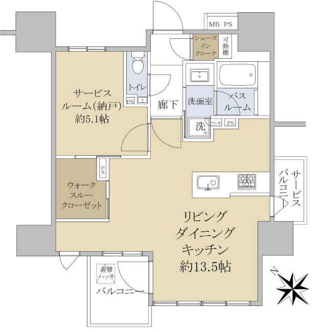 クリオ府中本町ブライトマークス間取り