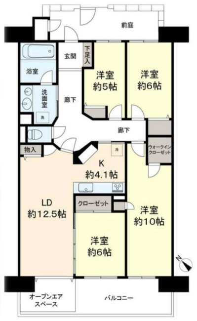 グランシティレイディアント東京ウエストM-49027間取り