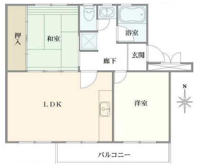 車返団地1街区(押立町2)M-49061間取り