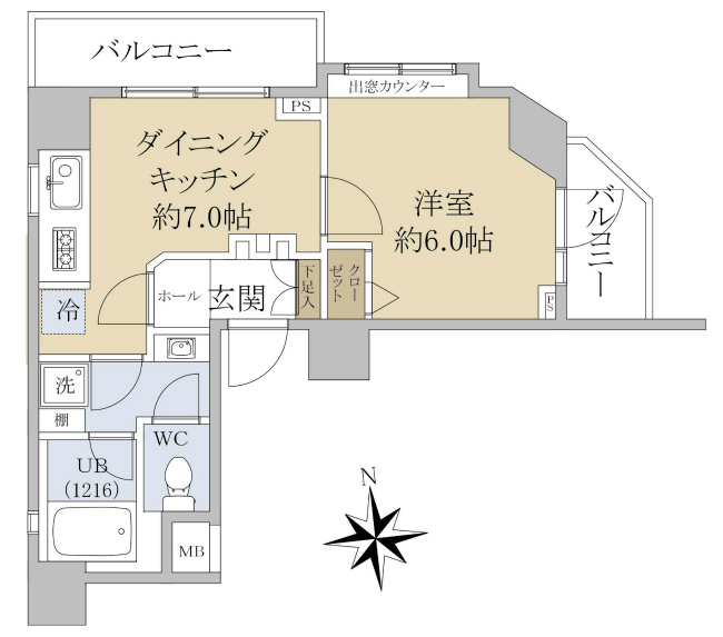 スパシエアルカーノ府中間取り