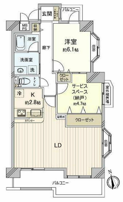 ライオンズマンション府中朝日町間取り