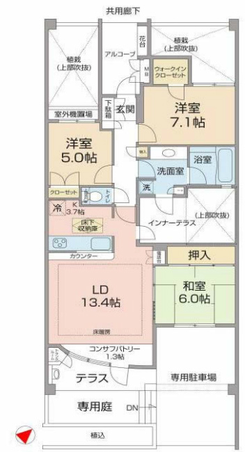 ルイシャトレ府中フェアリーコート間取り