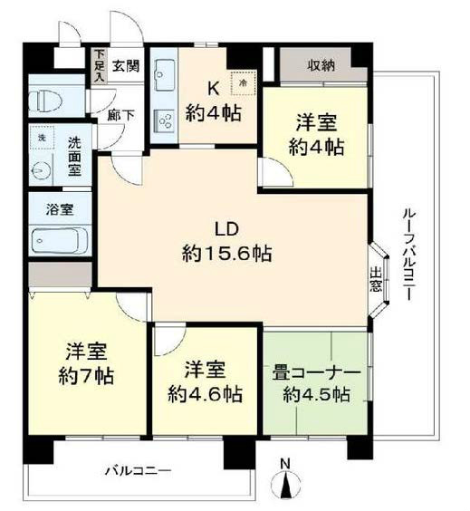 ライオンズマンション東府中第2間取り