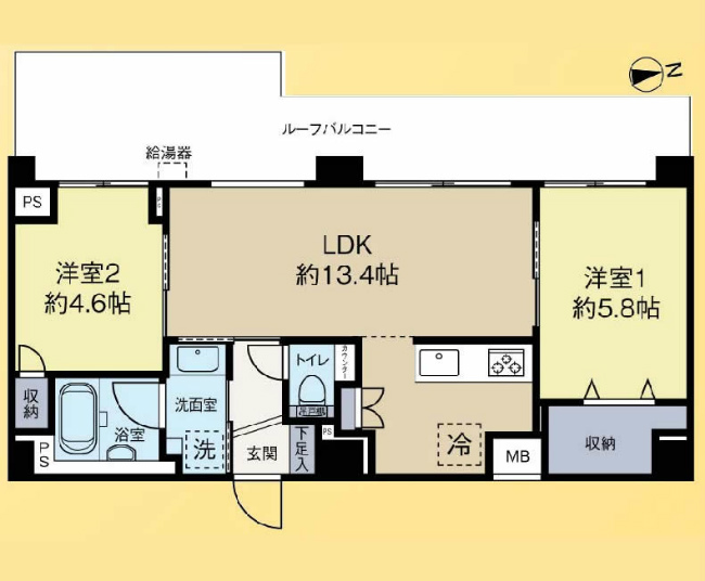 メインステージ府中中河原駅前間取り