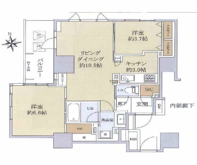 府中テラス八幡町間取り