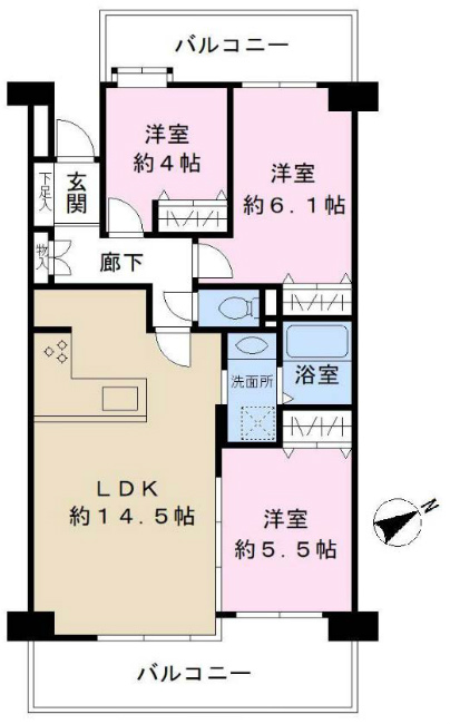 府中天神町パークホームズ間取り