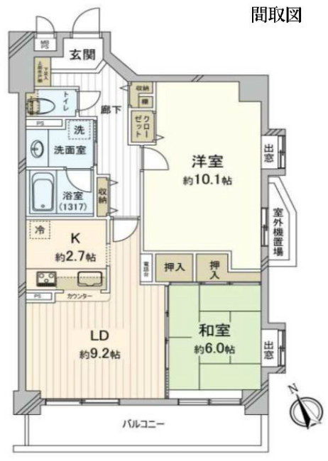 ライオンズマンション武蔵野台間取り