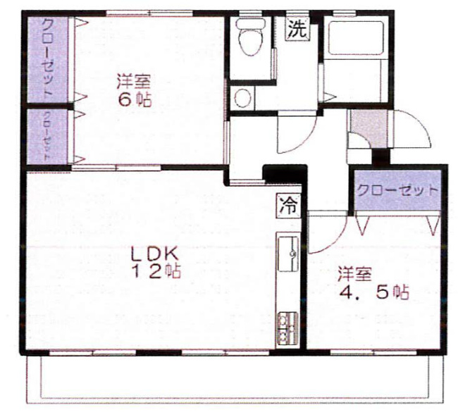 車返団地1街区(押立町2)間取り