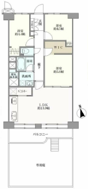日商岩井府中マンション間取り