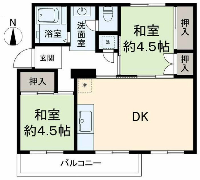 府中日鋼団地間取り