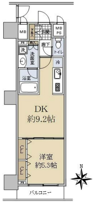 デュオスカーラ府中駅前間取り