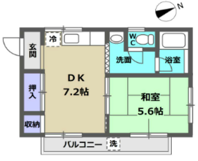 タカラ第１ハイツ間取り