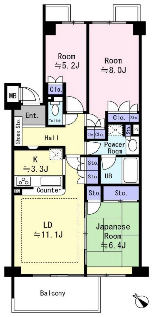 ソフィア府中多摩川間取り