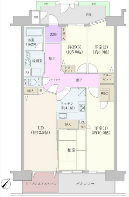 グランシティレイディアント東京ウエスト間取り