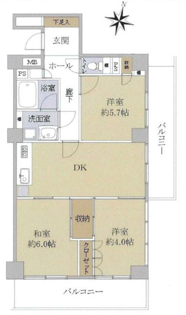 府中武蔵野オリエントコート間取り