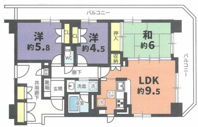 メイツ府中間取り