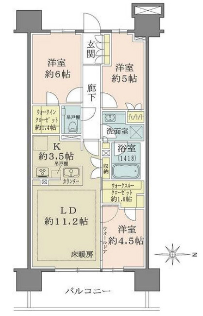 ザパークハウス府中間取り