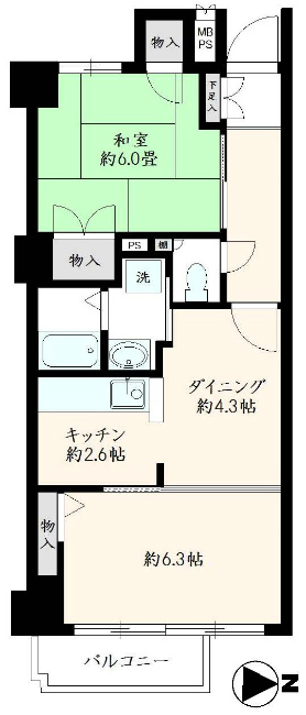 モンシャトーラポール多摩間取り