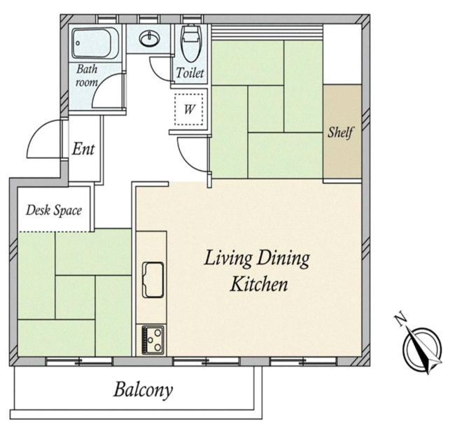 車返団地1街区(白糸台5)間取り