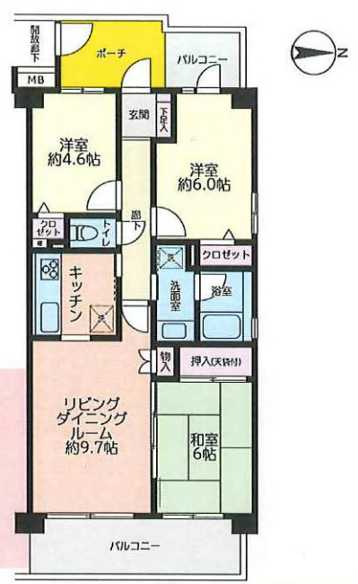 アドリーム分倍河原間取り