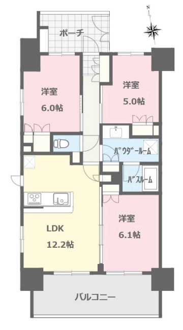 パレステージ飛田給間取り