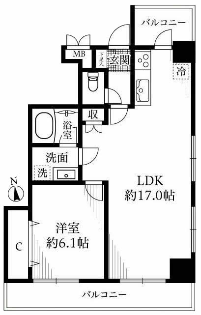 エスポワール東府中間取り