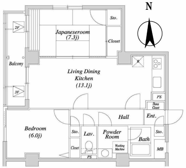 グレイスコート東府中間取り