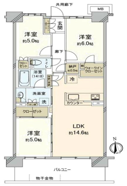 レアシス府中本町間取り