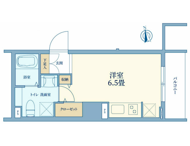 マイナビSTAY東府中駅前間取り