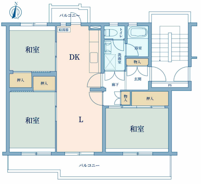 車返団地3街区(白糸台4)間取り
