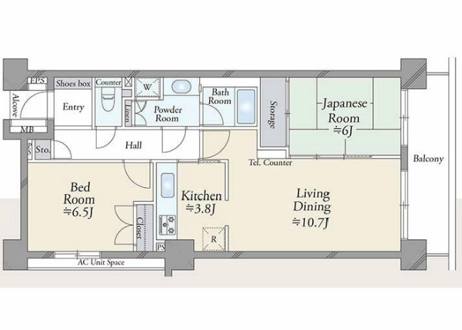 府中パークホームズ間取り