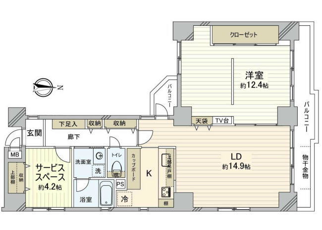 メゾン府中（宮町１）間取り