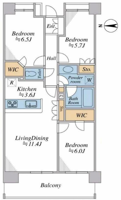 ヴェラクシスガーデン府中間取り