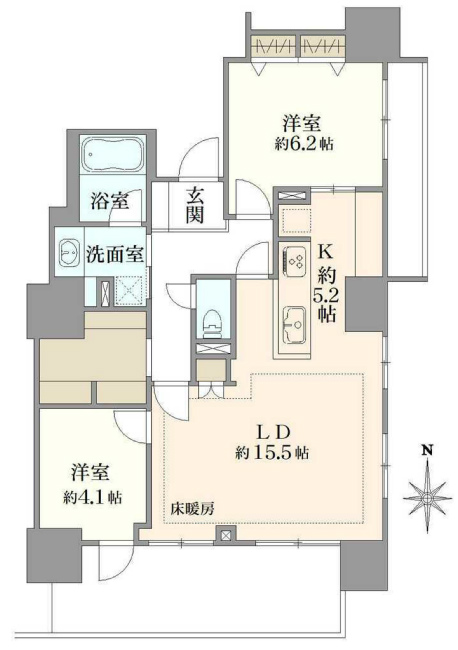 パークハウス府中緑町間取り