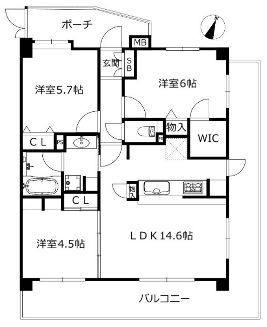 ネクステージ飛田給間取り