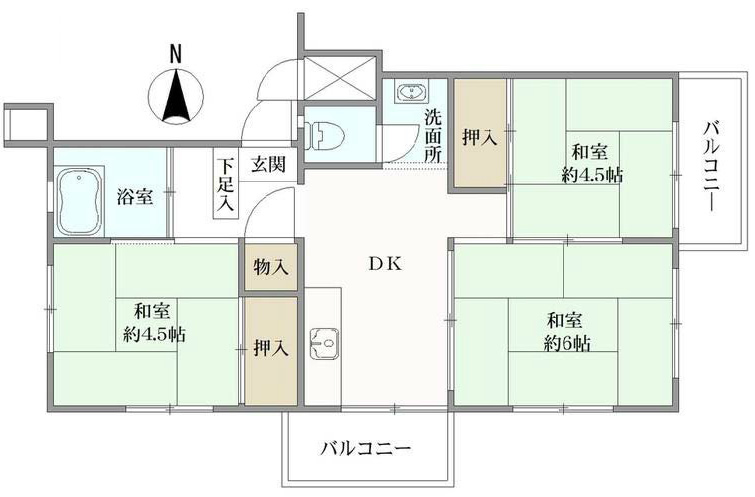 府中日鋼団地間取り
