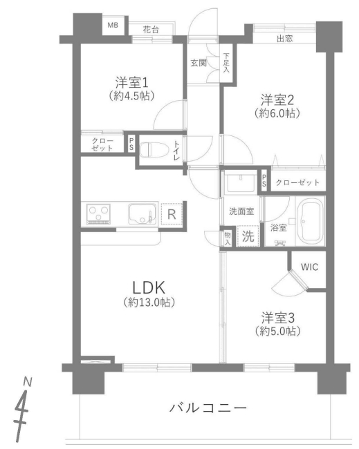 ネクステージ飛田給間取り