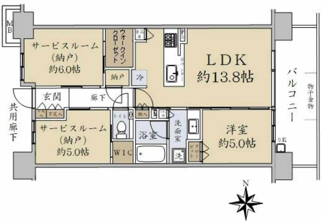 シティテラス府中間取り