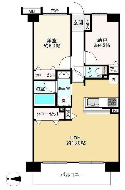 ベルシャトゥ府中是政間取り