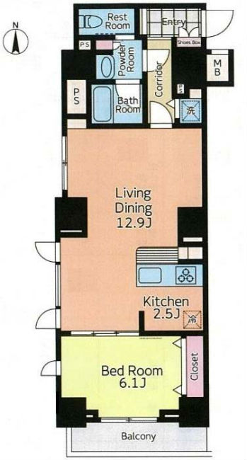 デュオスカーラ府中駅前間取り