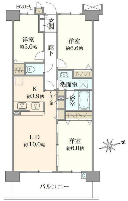 ラヴィラ府中多摩川間取り