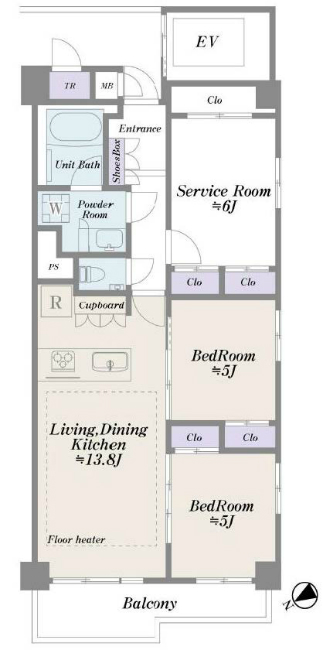 ミオカステーロ府中町間取り