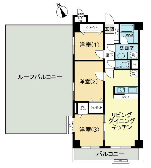 ライオンズマンション府中の丘間取り